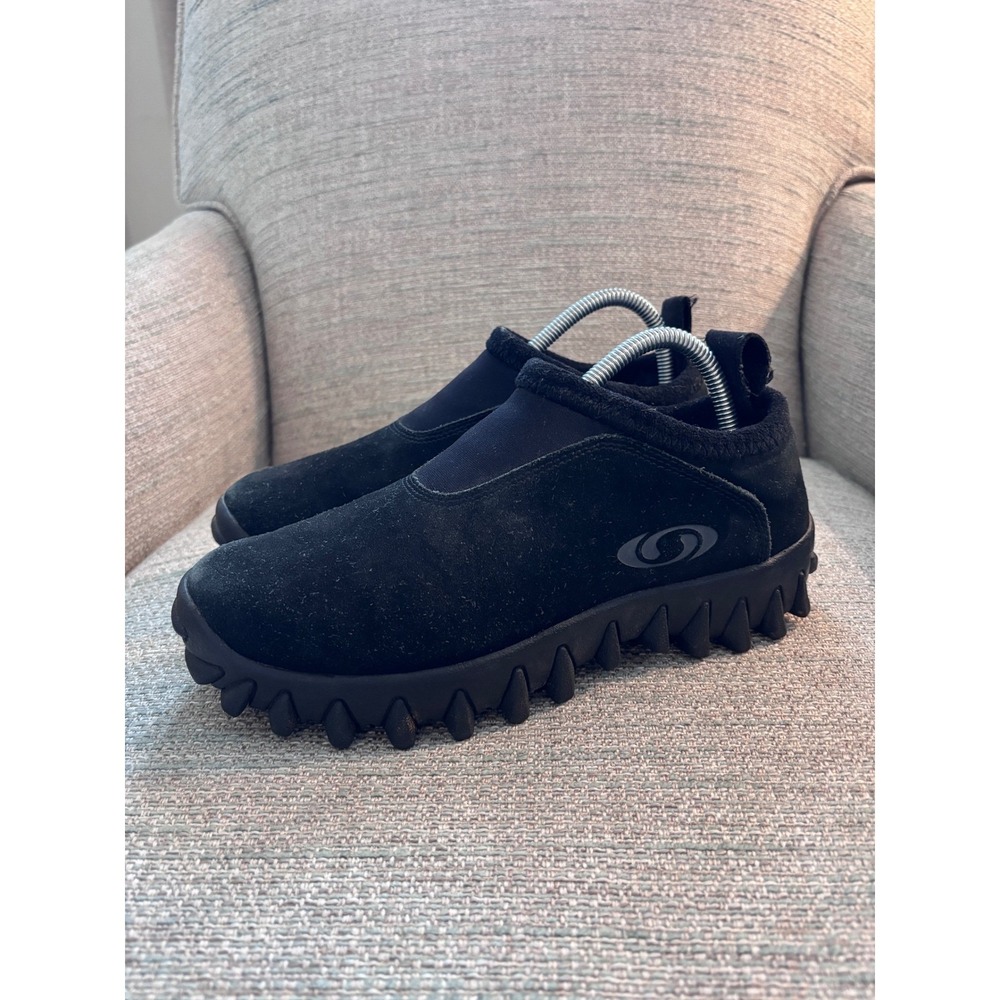 Vintage Salomon Snowclog Black Suede Slip On Winter Shoe Womens 8 871368 - Picture 2 of 11